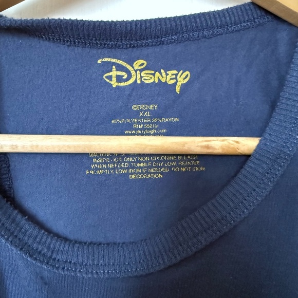 Disney Navy Tank Top with Mickey Mouse and Red Text - Picture 4 of 5